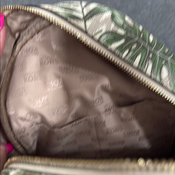 Michael Kors Green and Cream Tropical Backpack - Picture 6 of 9